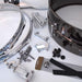 6.5x14 DIY Snare Kit - Black Brass Metal - Drum Supply House
