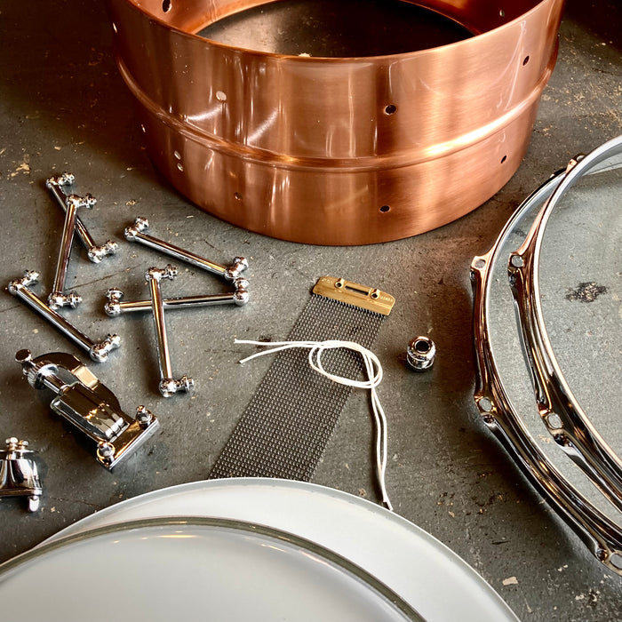 6.5x14 DIY Snare Kit - Copper Metal