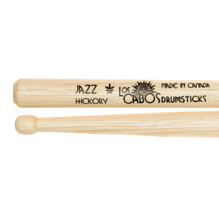LOS CABOS Jazz Hickory Wood Tip Drumsticks