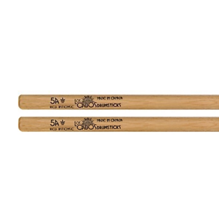LOS CABOS 5A Red Hickory Wood Tip Drumsticks