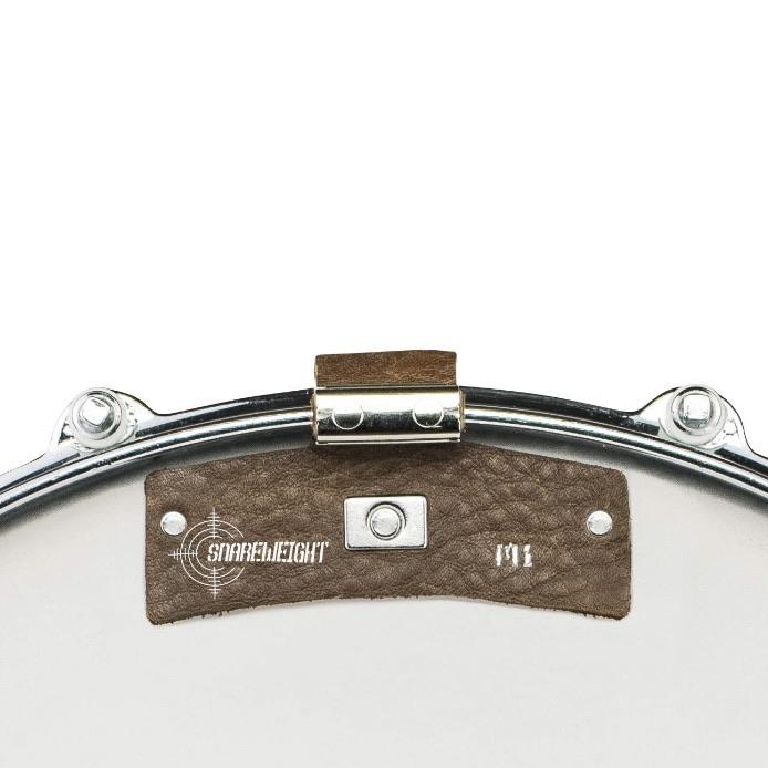 SNAREWEIGHT M1 BROWN Leather Drum Tone Control Dampener - Drum Supply House