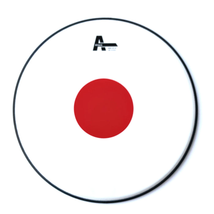 Attack Baron drumhead 14 in Coated Red Dot