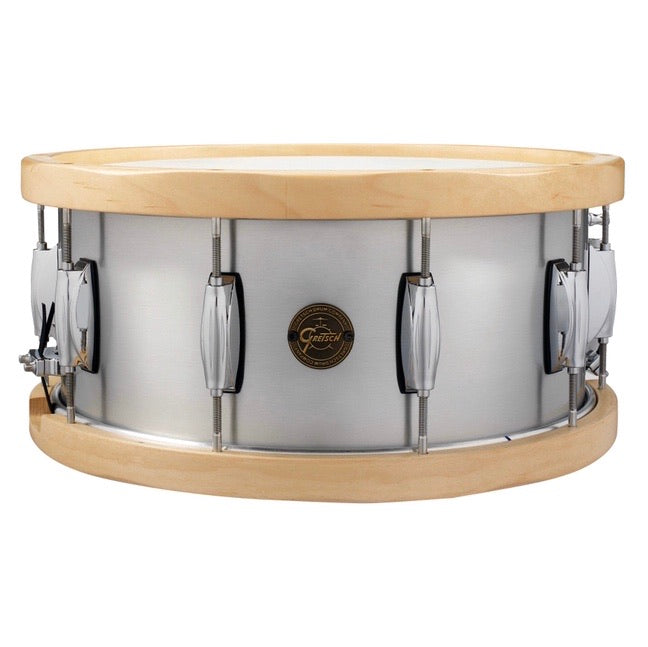 Gretsch Aluminum Wood Hoop Snare Drum 6.5x14