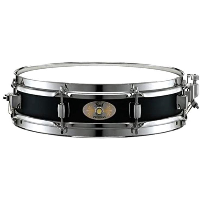 Pearl 3 x 13 Black Steel Piccolo Snare Drum - Drum Supply House
