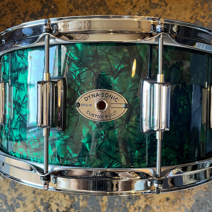 Shop Demo ROGERS Snare Drum 6.5 x 14 DYNA SONIC EMERALD GREEN