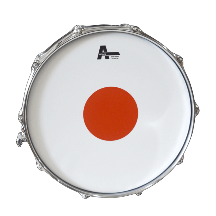 Attack Baron drumhead 14 in Coated Red Dot - Drum Supply House