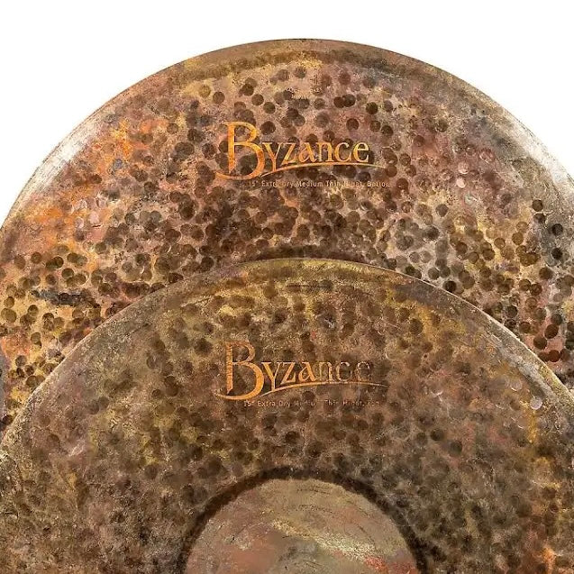 Meinl Byzance 15” Byzance 15" Extra Dry Medium Thin Hi-Hat Cymbals