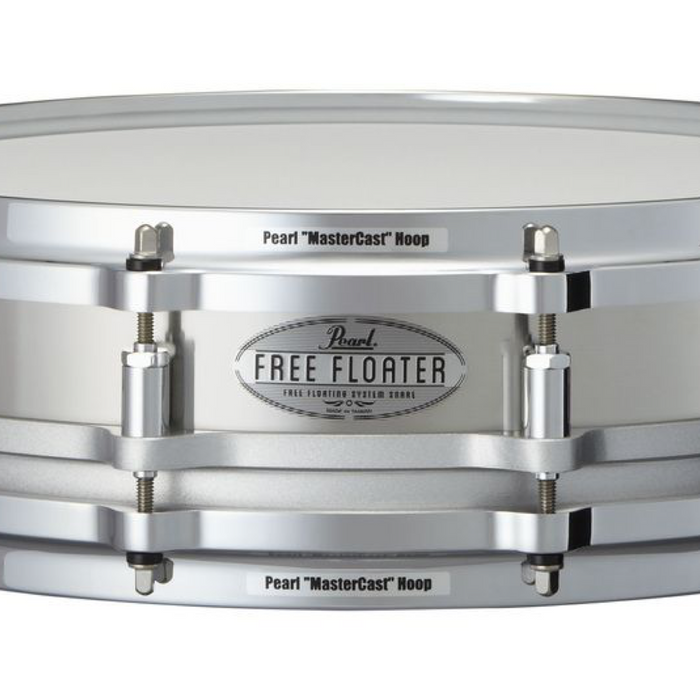 Pearl 3.5 x 14 Chrome over Steel Stainless Steel Free Floater Piccolo Snare Drum
