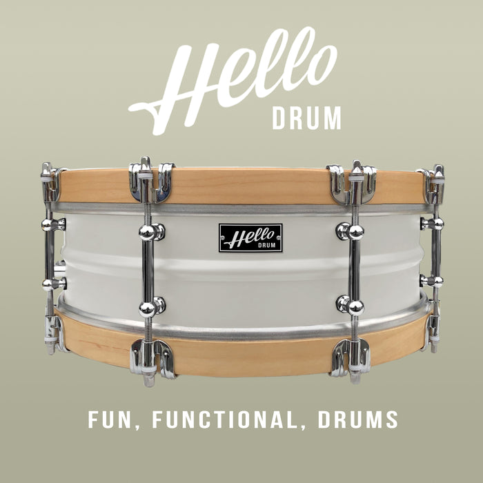 Hello Drum Snare - Blanco satinado