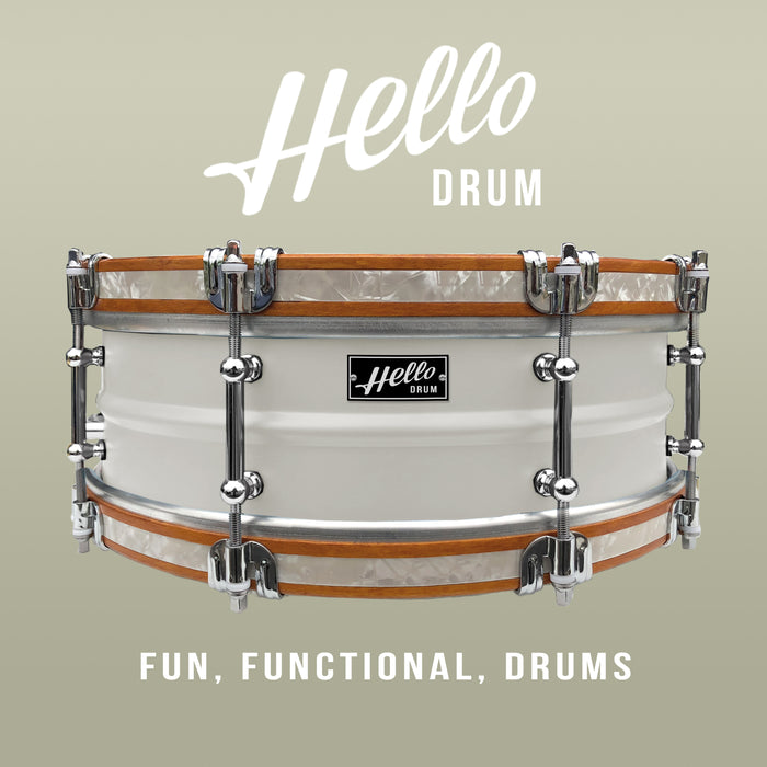 Hello Drum Snare - Satin White