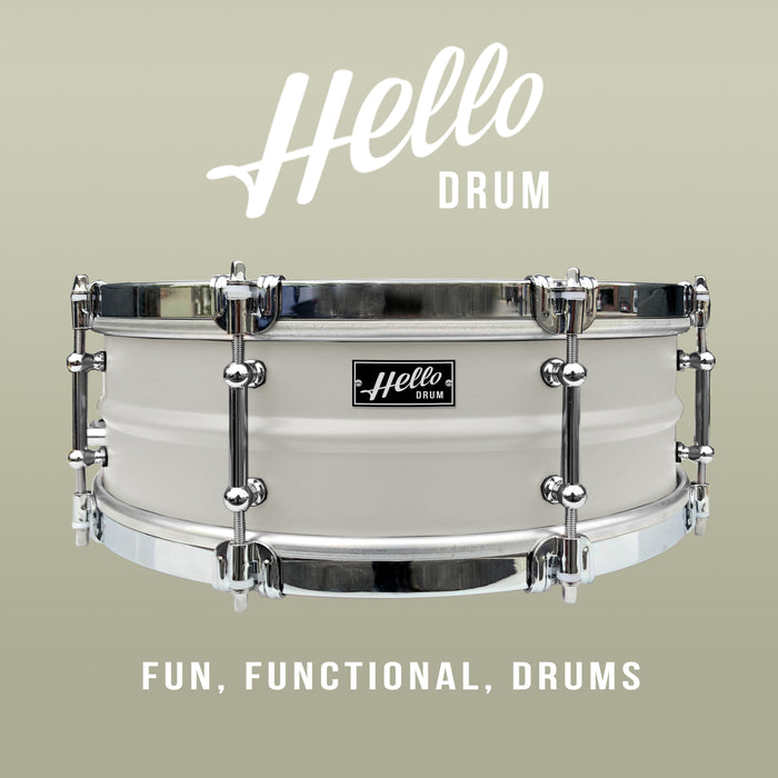 Hello Drum Snare - Blanco satinado